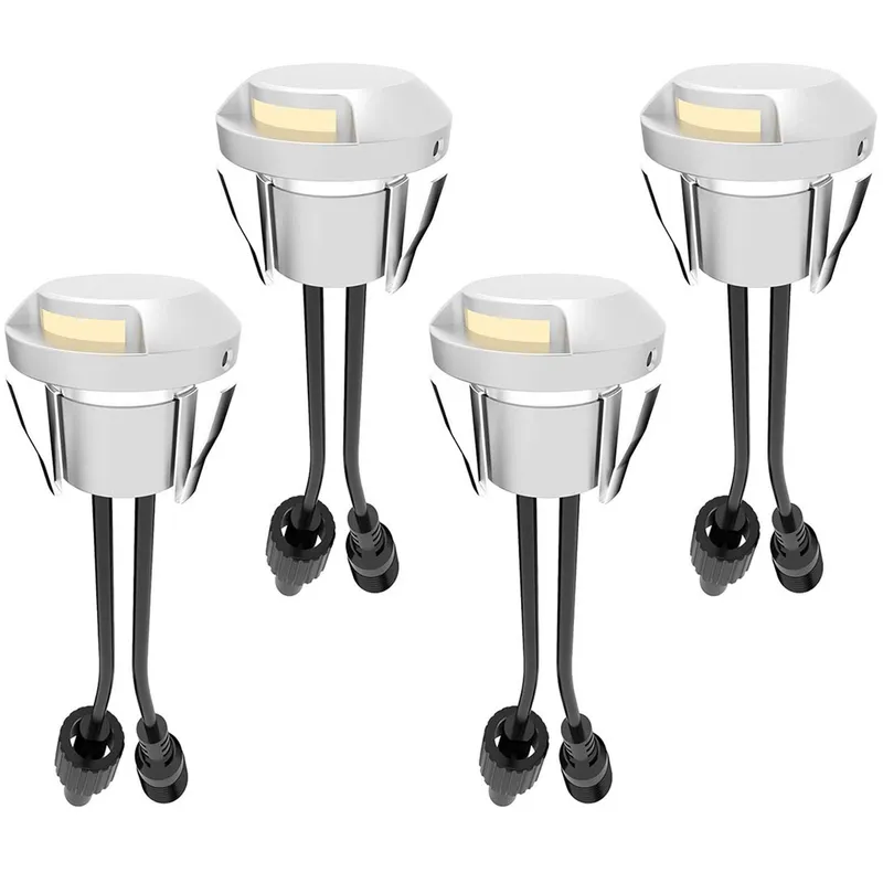 Allan Steplight kit 4-pack inkl strömadapter 12V 3000K 5lm IP67