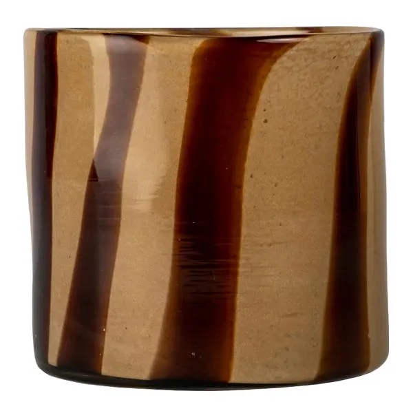 Byon Calore ljuslykta-vas M Ø15 cm Brown-beige