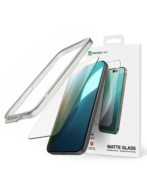 AmazingThing Radix Matte Tempered Glass for iPhone 17 Pro