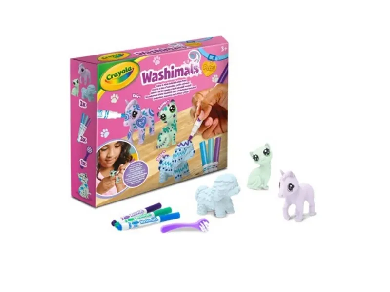 Crayola Kreativt lekset - Washimals - Pastel Husdjur