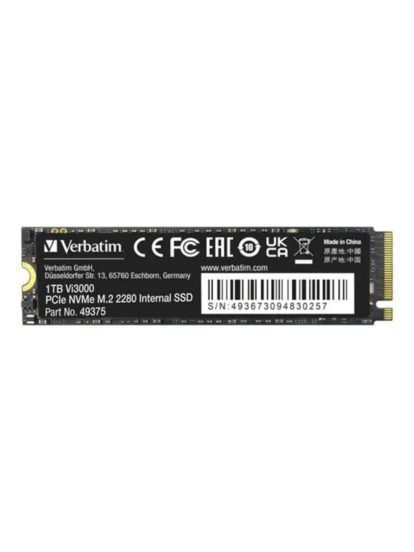 Verbatim Vi3000 SSD - 1TB - PCIe 3.0 - M.2 2280