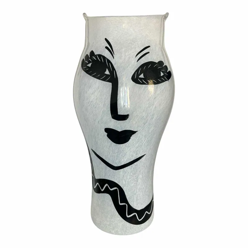 Kosta Boda – Open Minds – Vit Vas Höjd 34 cm Design Ulrica Hydman vallien