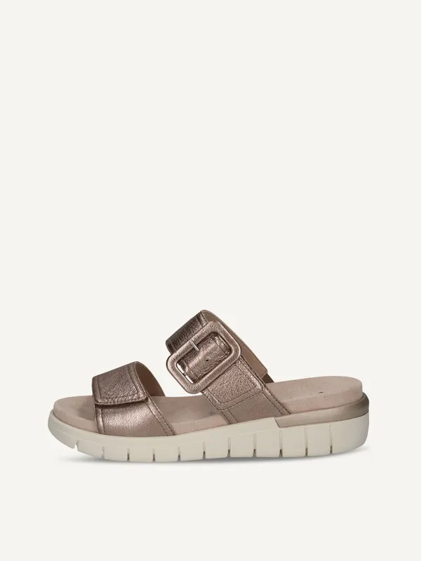 CAPRICE Mule, brown, made of Leather without heel, Size 41 (#0656)