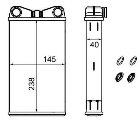 Värmepaket MAHLE AH 239 000S