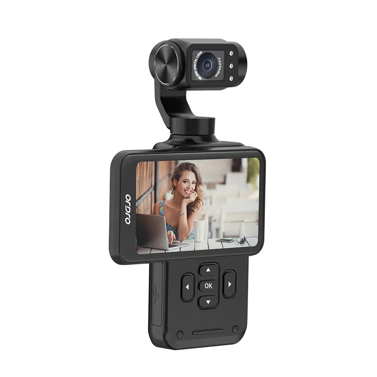 Ordro 3-Axis Gimbalkamera 5K 1450mAh för Vloggning och YouTube Pocket M5