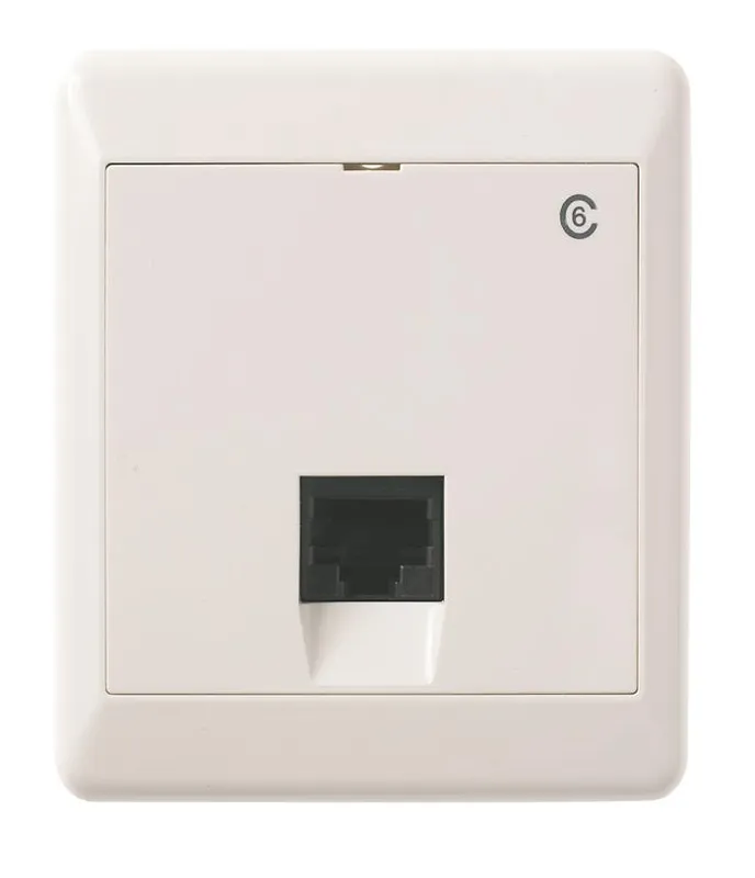 Elko UTP C6 Modularuttag utanpåliggande, vit 1 x 8 K6
