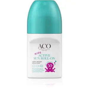 ACO Sun Kids Active Roll-on SPF50+ Parfymfri 50 ml