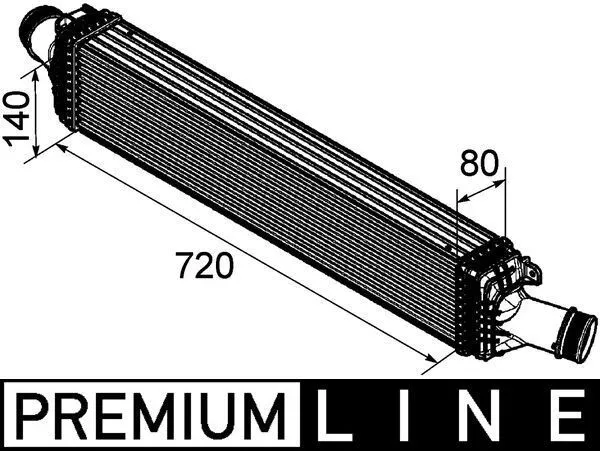 Intercooler MAHLE CI 169 000P