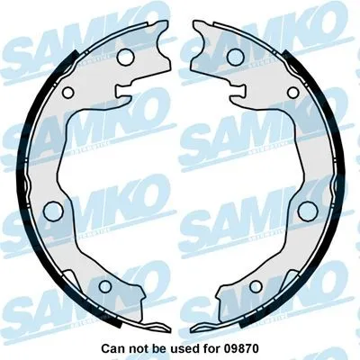 SAMKO 81034 Handbromsbackar