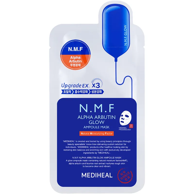 Mediheal N.M.F Alpha Arbutin Glow Ampoule Mask 1 st