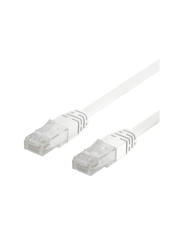 Deltaco LAN - CAT 6 - UTP - Vit - 0.3m