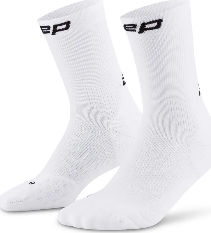CEP Men’s Run Socks Mid Cut 5.0 White
