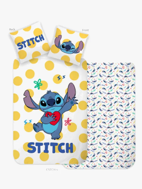 Disney Lilo & Stitch Bäddset 140×200, Gul