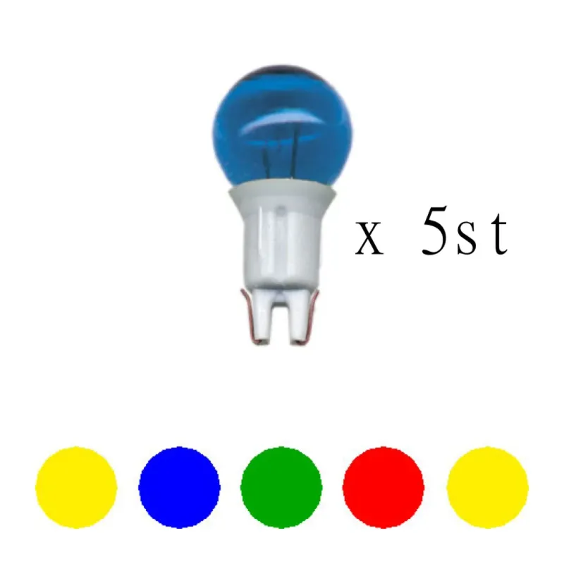 Star Trading Glöd färgade microlampor push-in 1,08W 12V, 5-p