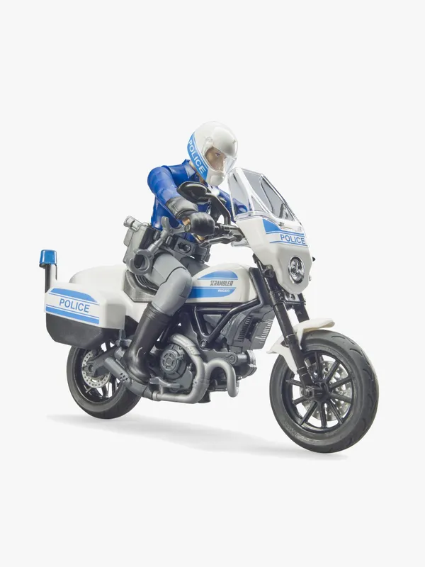Bruder Figur m. Ducati Scrambler polismotor… – bworld – 62731