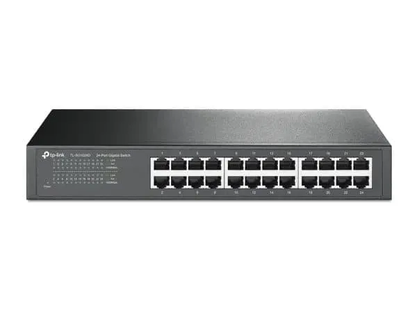 TP-Link TL-SG1024D - Switch - 24 x 10/100/1000 - skrivbordsmodell, rackmonterbar