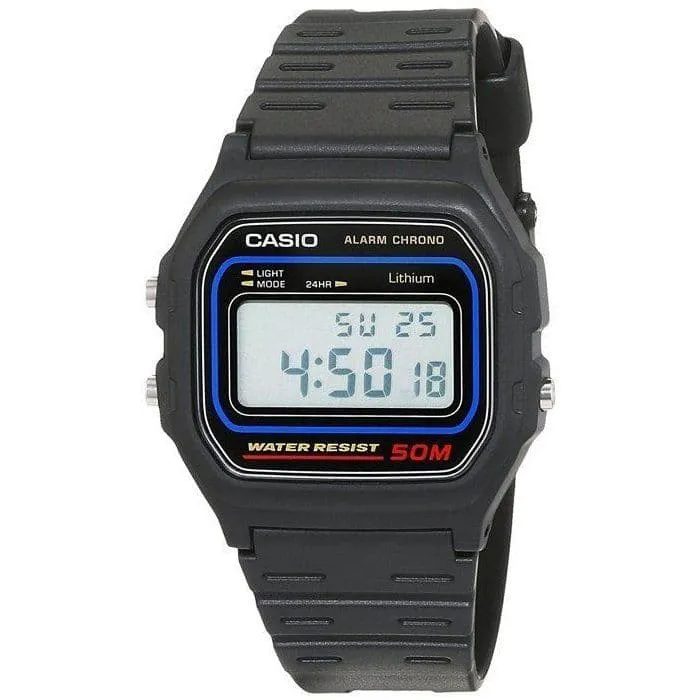 Casio W-59-1VQES armbandsur Hankoppling Elektronisk Svart