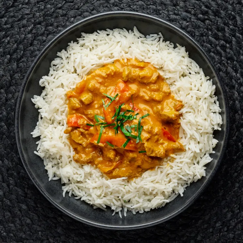 Kraftkökets biff stroganoff med ris