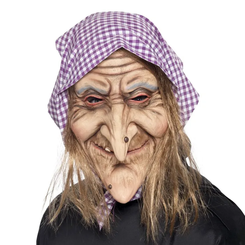 Gammal Häxa med Scarf Mask – One size