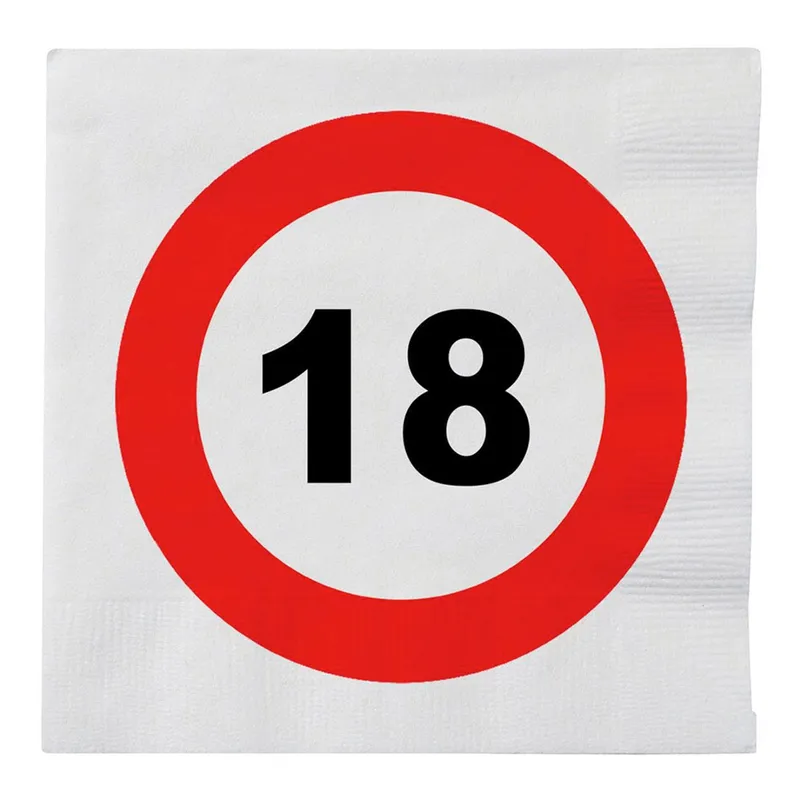 Servetter Trafikskylt 18 - 20-pack