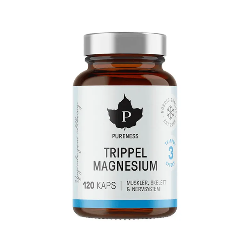 Trippel Magnesium 120 kapslar Pureness