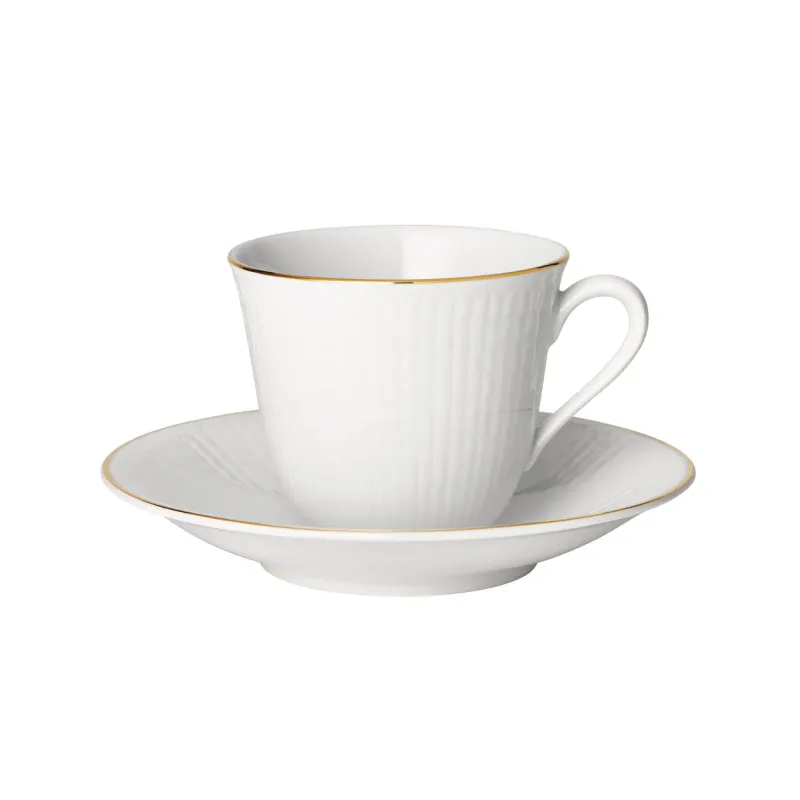 Rörstrand – Swedish Grace – Gala kaffekopp 16 cl med fat Design Louise Adelborg