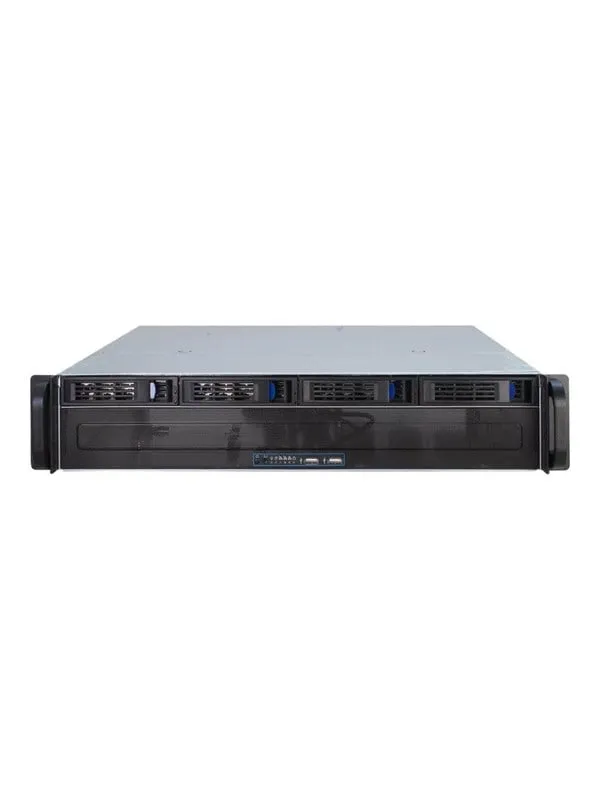 Inter-Tech IPC 2U-2404L - Chassi - Server (Rack) - Svart