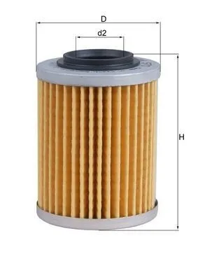 Oljefilter MAHLE OX 970