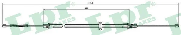 Handbromsvajer LPR C0708B