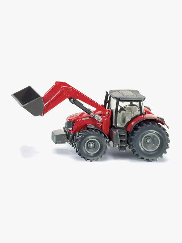 SIKU Traktor med Frontlastare Massey Ferguson 1:50