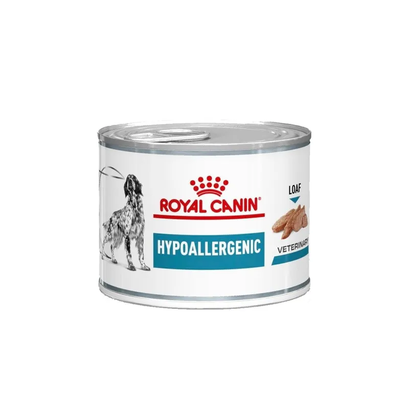 Veterinary Diets Derma Hypoallergenic Loaf Can för hund – 12 x 200 g