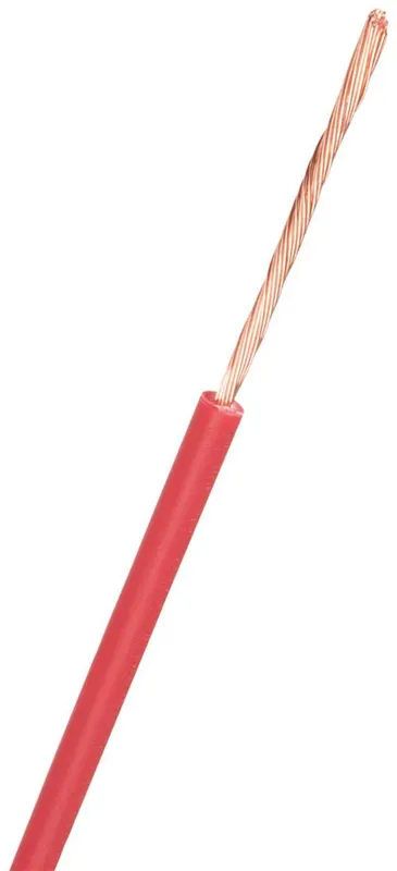 Nexans RK Kopplingskabel 1×1 mm², röd, 90°C (H05V2-K) 100 m, ring