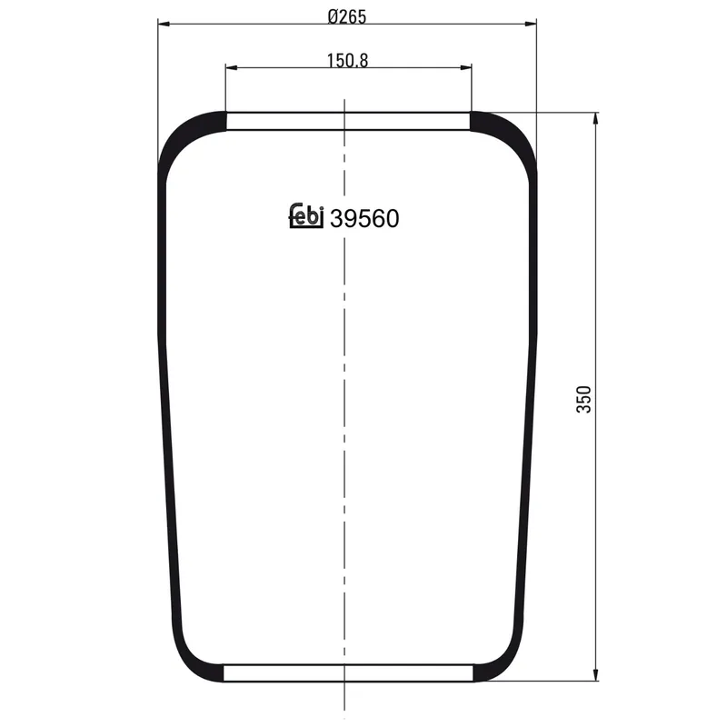 Luftbälg FEBI BILSTEIN 39560
