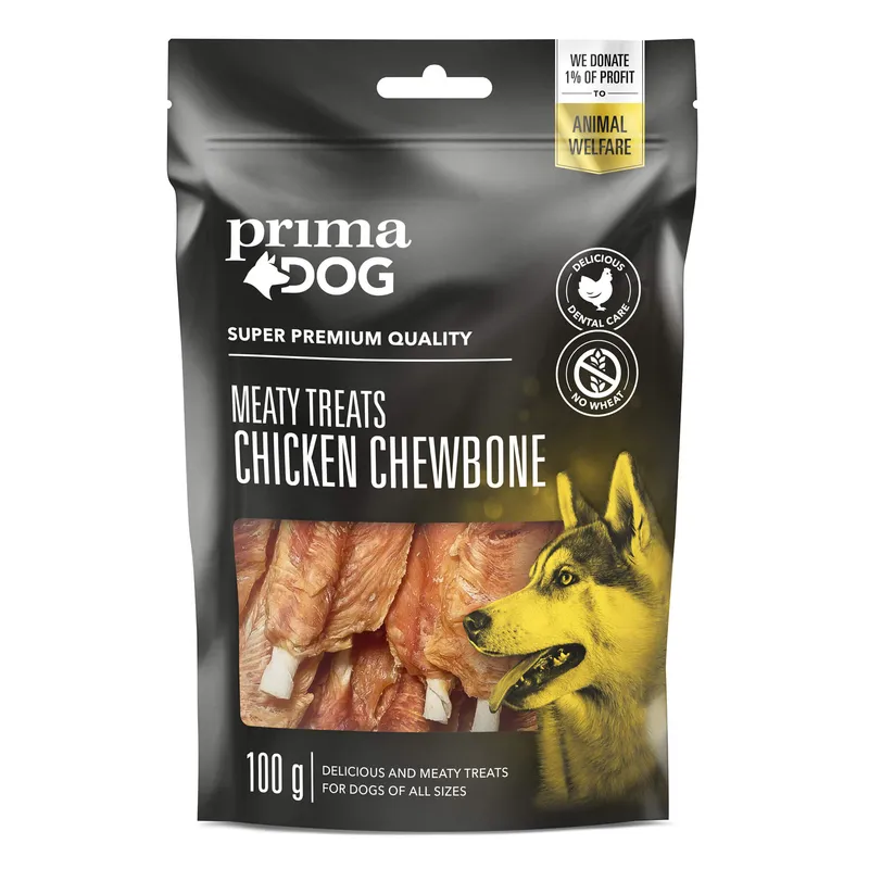 PrimaDog Meaty Treats 80 gr eller 100 Gr olika smaker (#7401)
