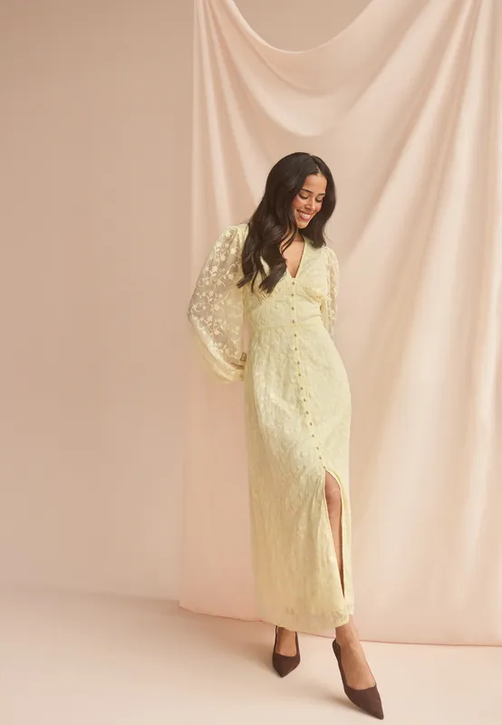 Embroidered Midi Dress (#2414)