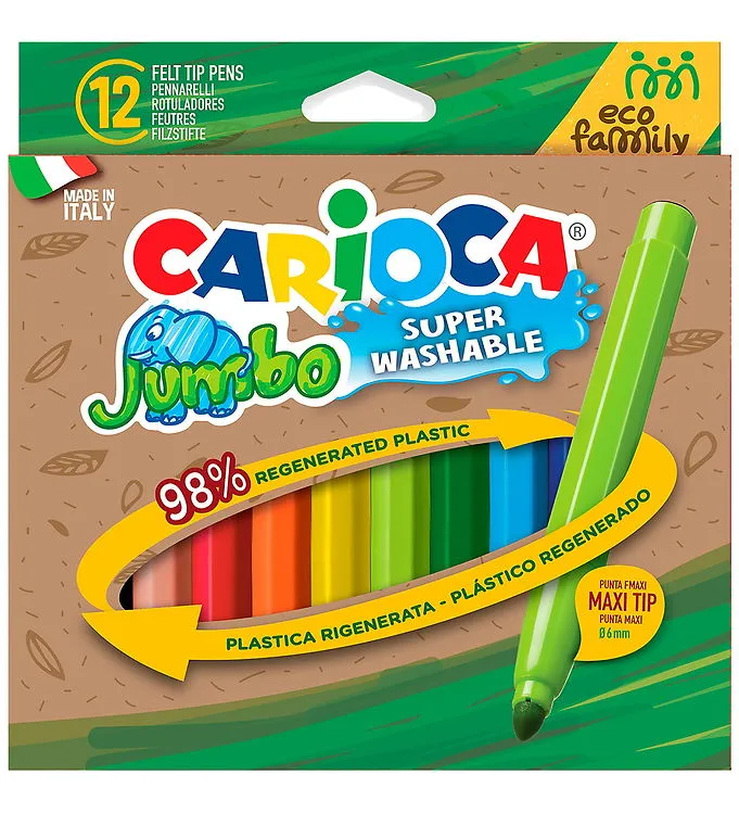 Carioca Tuschpennor - 12 st. - Maxi