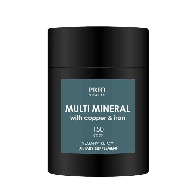 Prio Vitality Multi Mineral with Copper & Iron 150 kapslar