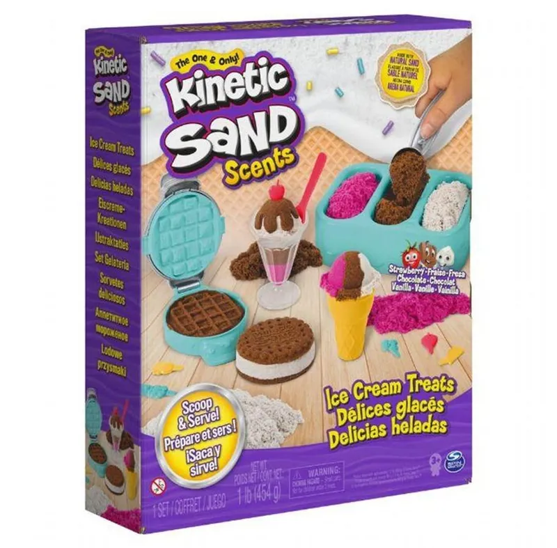 Kinetic Sand Glassgodsaker Lekset
