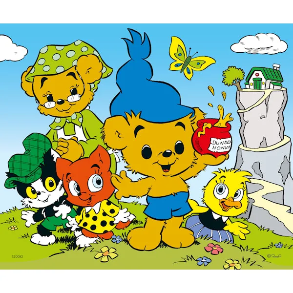 När Bamse Var Liten TräBarnpussel 9 Bitar Kärnan