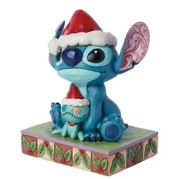 Disney - Kalle Ankas Jul - Tomten Stitch & Scrump God jul Designer Jim Shore