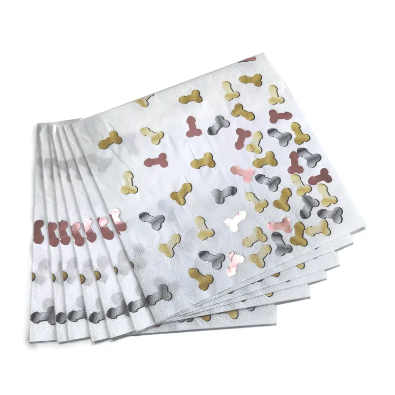 Glitterati Penis Party Napkins