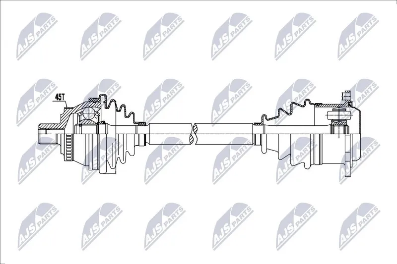 NTY NPW-AU-091 Drivaxel
