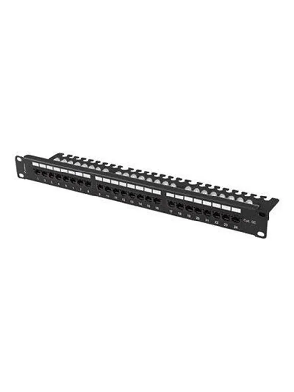 Lanberg patch panel - 1U - 19″ - with shelf (#1888)