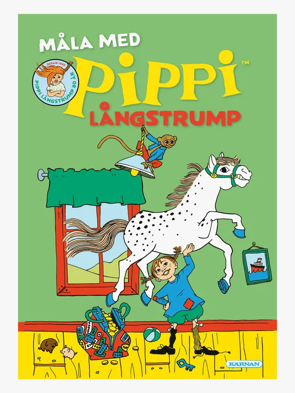 Kärnan Pippi Långstrump Målarbok