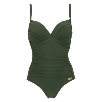 Damella Miranda Swimsuit Mörkgrön D/E 46 Dam