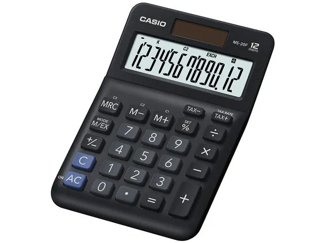 Bordregner, Casio MS-20F, 12 cifre