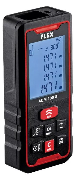 Flex ADM100 Avståndsmätare grön laser, 0,05-100 m