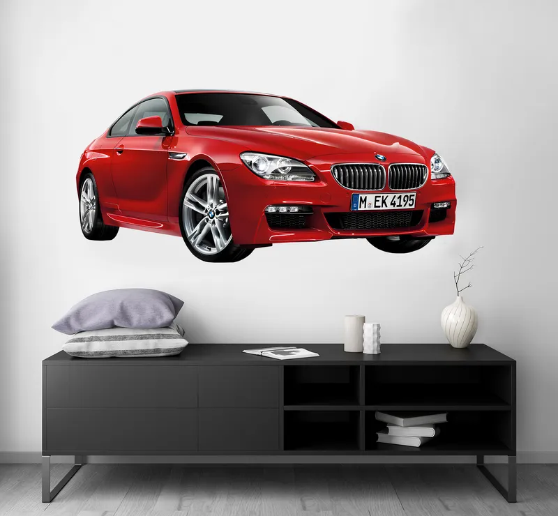 Väggdekal – BMW / Röd
