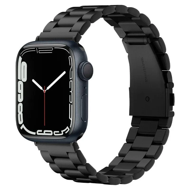Spigen Modern Fit Band Apple Watch 4/5/6/7/8/SE/Ultra (42/44/45/49mm) - Svart