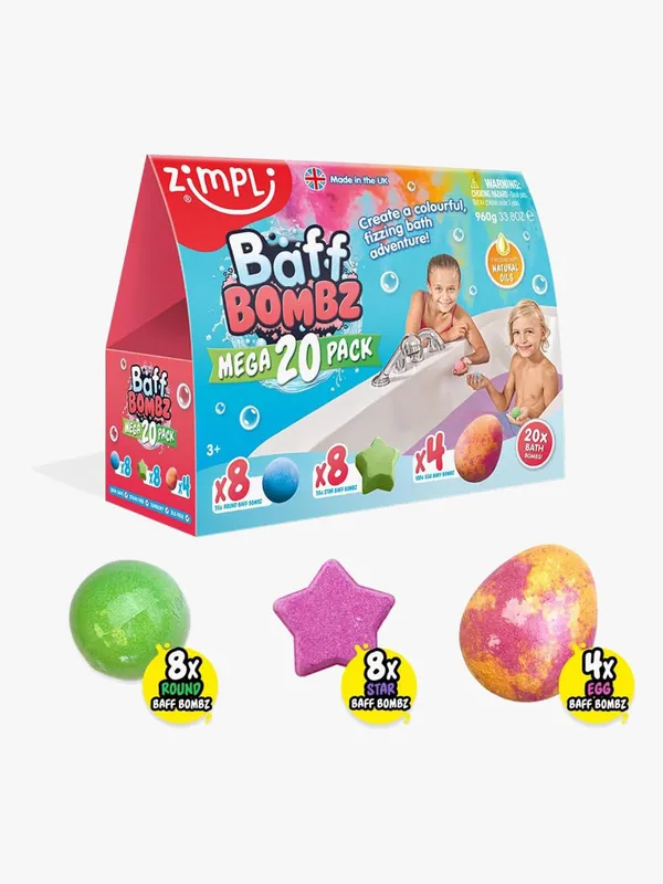 Zimpli Kids Baff Bombz Badbomber Mega Pack